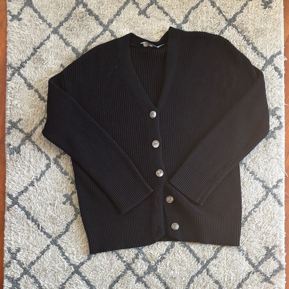 NWOT Hudson Black Button-Up Women's Cardigan Sweater